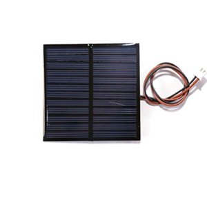 Mini solar with Led, connector attached (70x70x3mm)