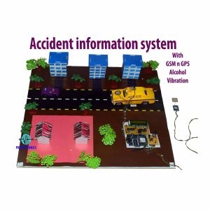 Vehicle accident detection using gsm and gps