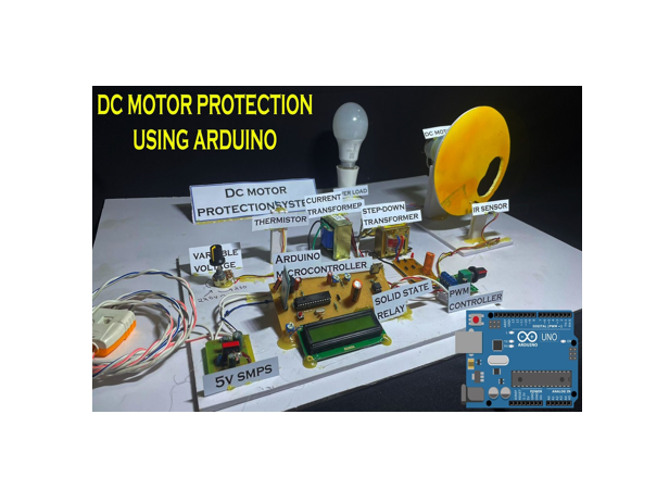 DC motor protection using Arduino