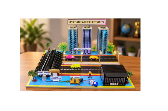 Electricity using Speed breaker